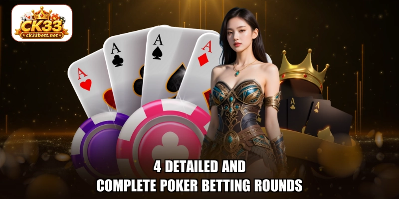 4 detailed and complete Poker betting rounds
