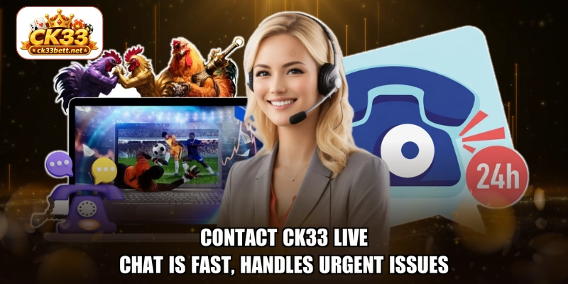 Contact CK33 Live chat is fast, handles urgent issues