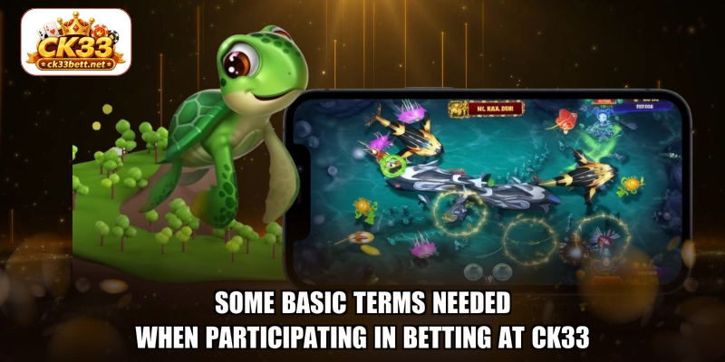 Some basic terms needed when participating in betting at CK33